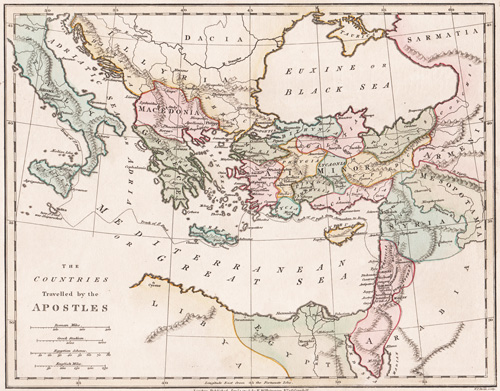 The Countries Travelled by the Apostles 1808